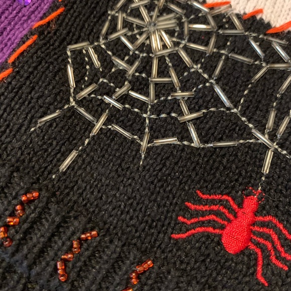 SOLD M details vintage halloween knitted vest - Picture 10 of 14